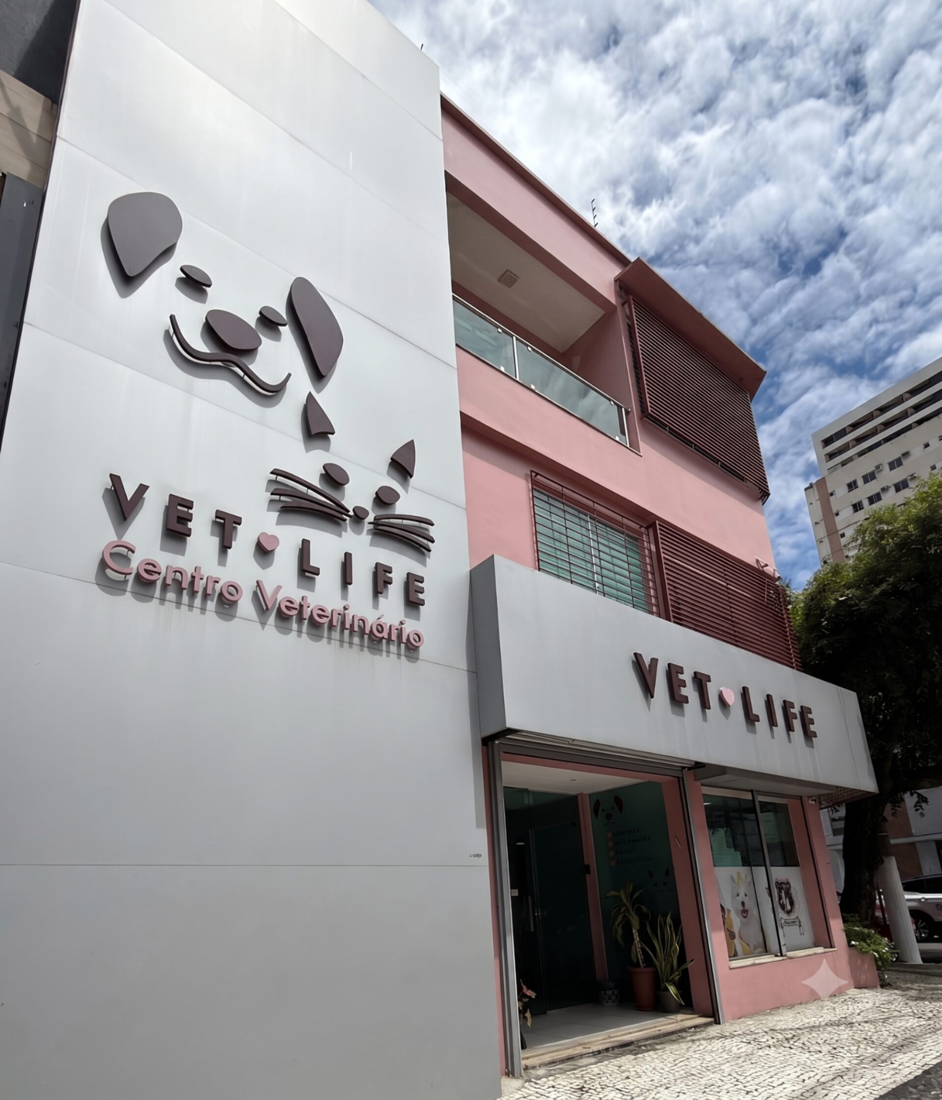 Fachada do Vet Life Centro Veterinário em Belém